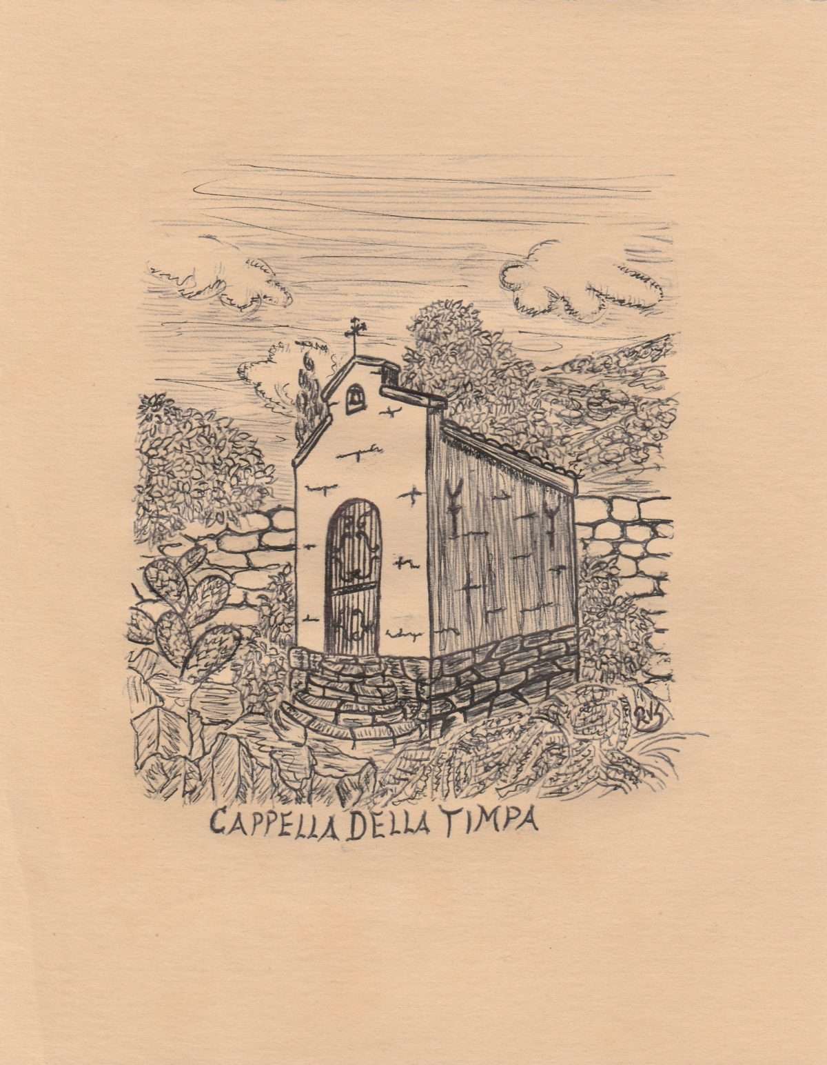Disegno del mese: Cappella della Timpa